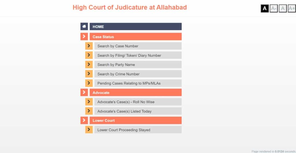 Allahabad High Court Case Status